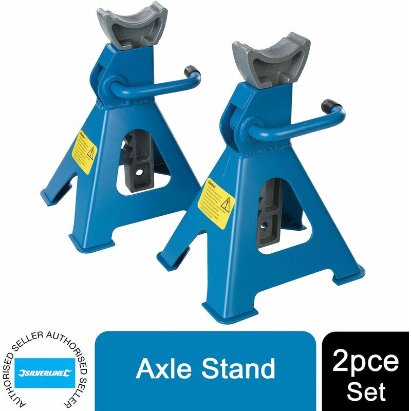 Silverline - Axle Stand Set 2pce - 3 Tonne