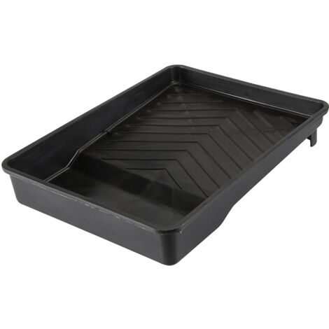 Silverline – Bac à peinture polypropylène noir ultrarésistant 230 mm – Résistant aux produits chimiques – Pour usage intensif – Sceau et grille inclus