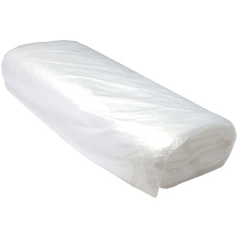 Silverline – Bâche de protection en polyéthylène transparent 2 x 50 M – Pour chantiers humides – Protection meubles et sols