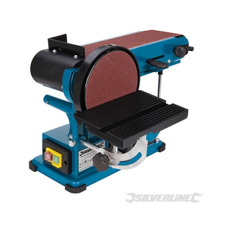 Silverline Belt Sander 350W Bench Belt & Disc Sander 390mm Sander Sanding 972660