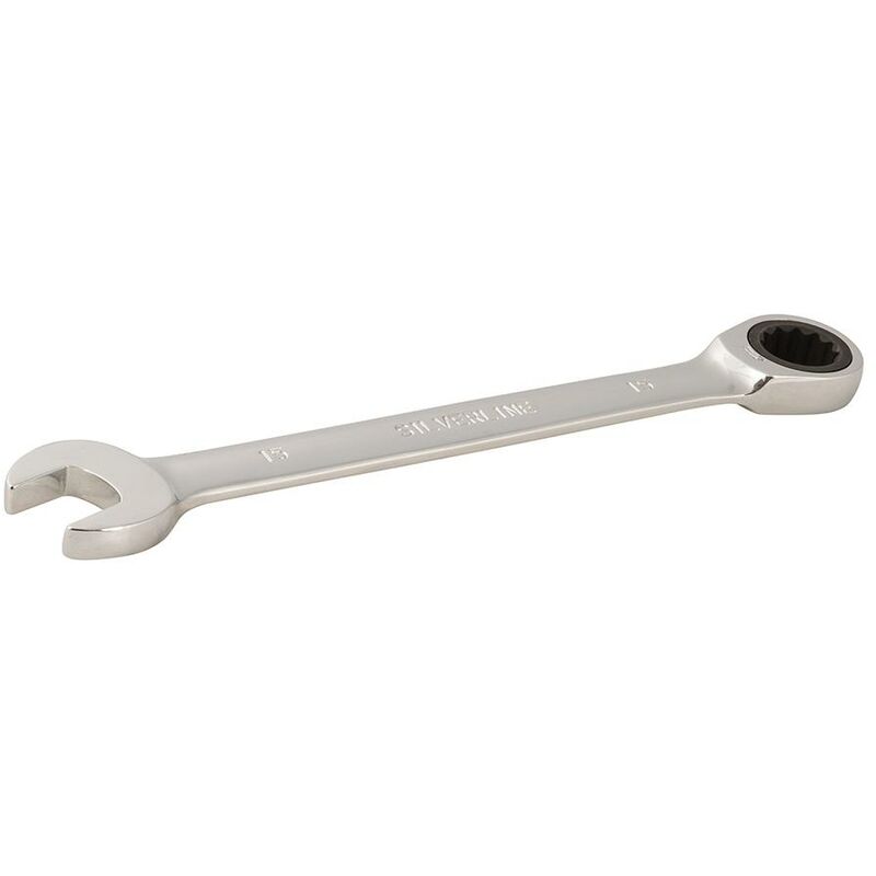 Oc-pro - Chiave a cricchetto combinata a testa fissa 15 mm