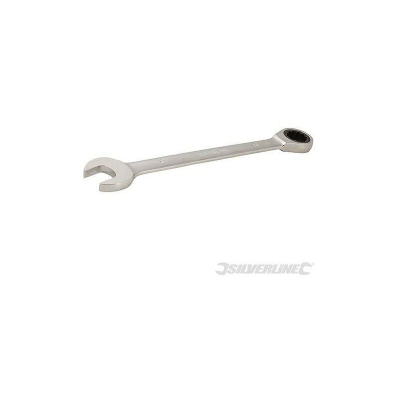 Chiavi a cricchetto combinata metrica a testa fissa, varie misure Silverline-19mm