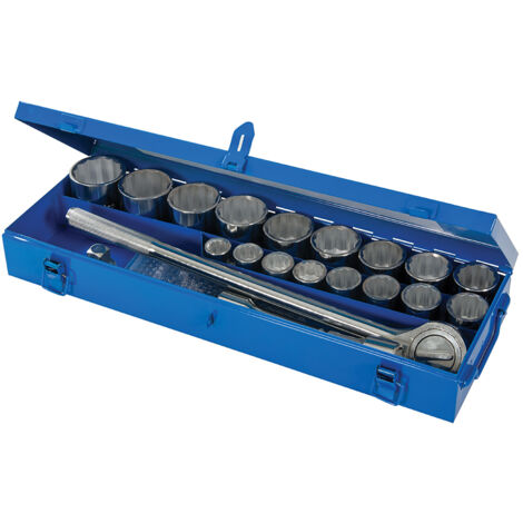 Silverline - Coffret de 21 clés/douilles 3/4 pouce métriques - 633663 - TNT