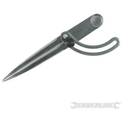 Silverline compasso pinza regolazione separatore perni in acciaio 195 mm