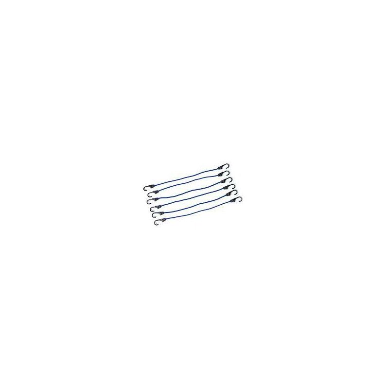 Image of Corde elastiche ammortizzatrici 6 p.zi con ganci in acciaio rivestiti in plastica 900 mm