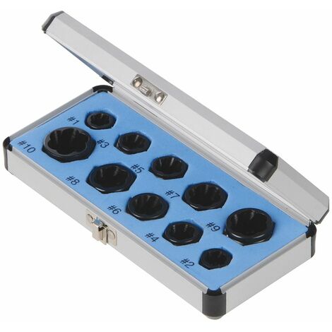 Silverline Damaged Bolt Remover Set 10pce - 10pce