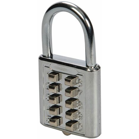 Silverline Digital Combination Padlock 10-Digit - 38mm