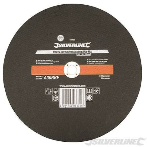 Silverline Disco da taglio piatto e forte per metallo 115 x 3 x 22,2 mm