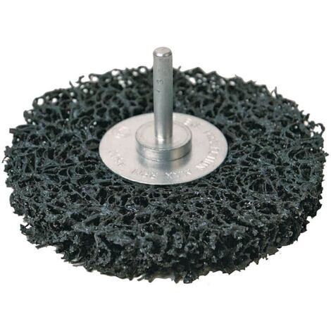 Silverline – Disque abrasif 100 mm – Nylon non tissé revêtu de carbure de silicium – Pour métal et pierre – Élimination rouille et peinture