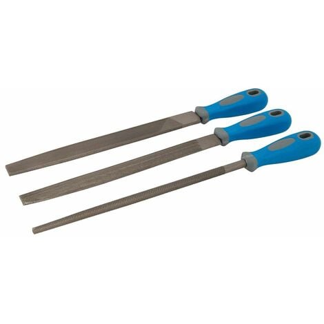 Silverline File Set 3pce - 2nd Cut 250mm