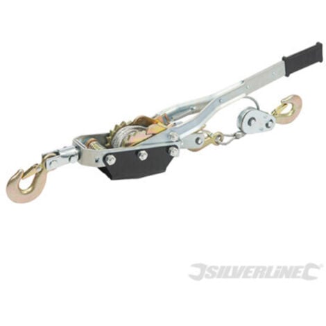 SILVERLINE HAND WINCH PULLER 3.5 TON CABLE 3500KG CARAVAN BOAT TRAILER 360375
