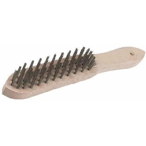 Silverline Heavy Duty Wire Brush - 4 Row