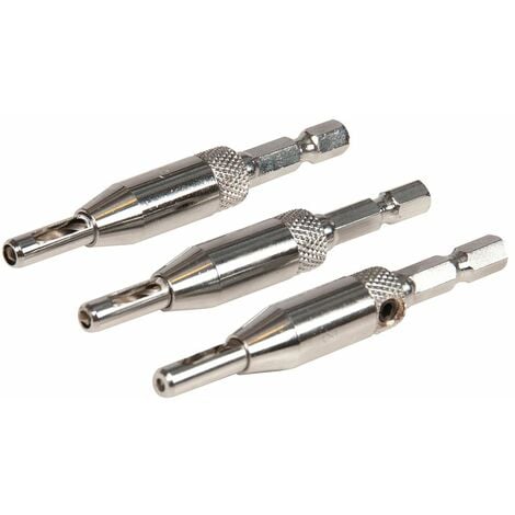 Silverline Hinge Drill Bit Set 3pce - 2, 2.8 &amp 3.6mm