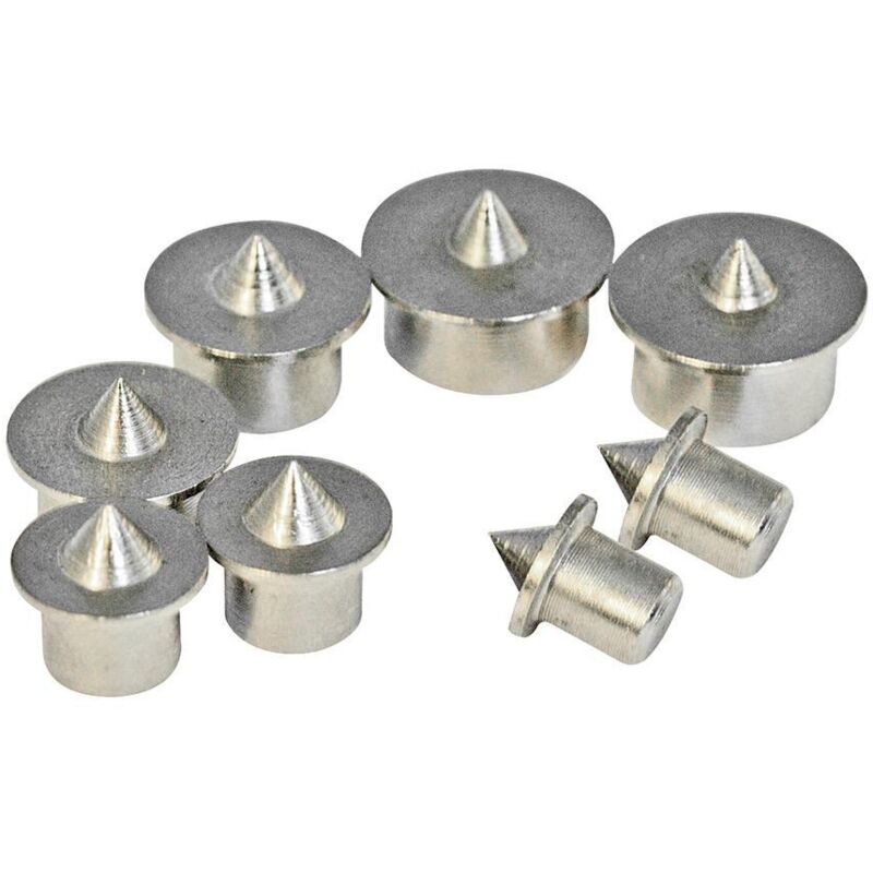 Silverline Holzdübel Zentrierspitzen 6-12mm Set 8-tlg.