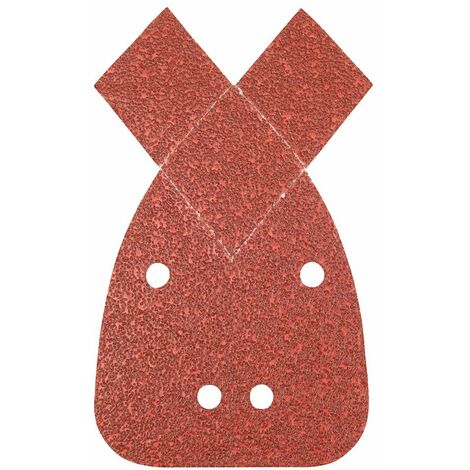 Silverline Hook &amp Loop Detail Sander Sheets with 2 Tips 140mm 10pk - 120 Grit