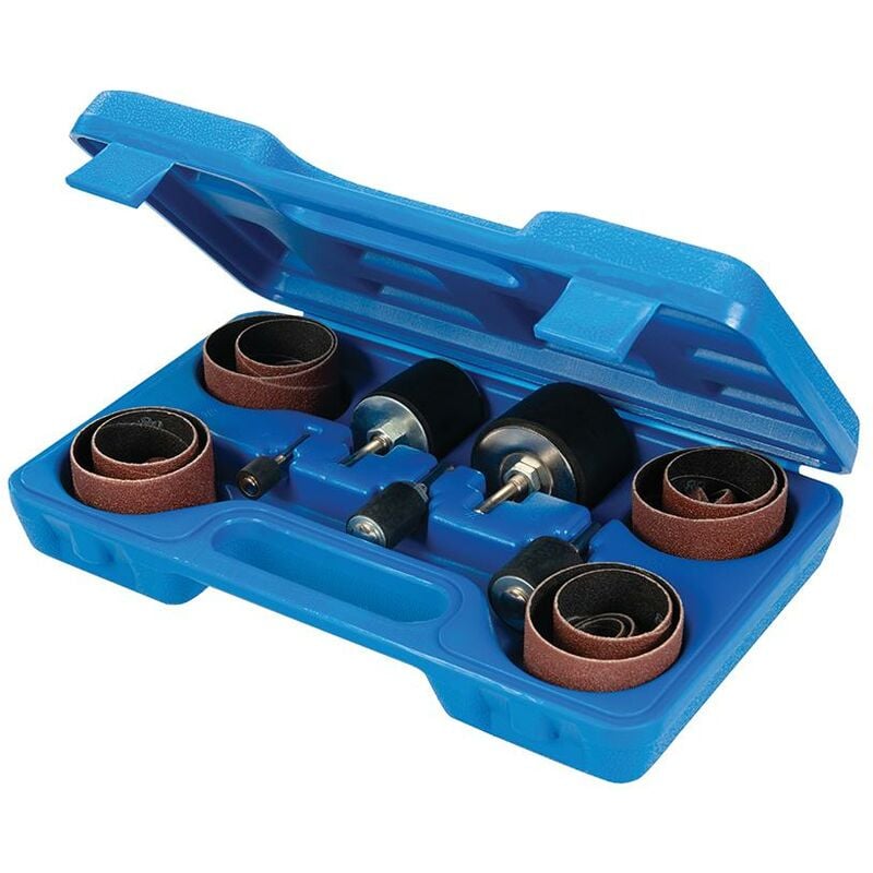 Silverline - Kit di levigatura 25 p.zi Grana 80