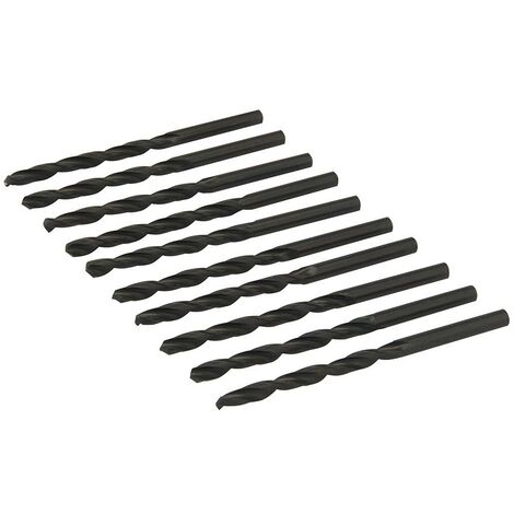 Silverline Mèches métriques acier rapide HSS-R, 10 pcs 4,5 mm