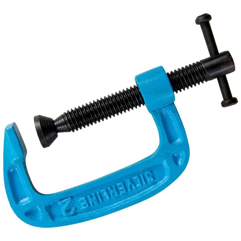 Silverline 277960 - Morsetto a G leggero, 50 mm, colore: Blu