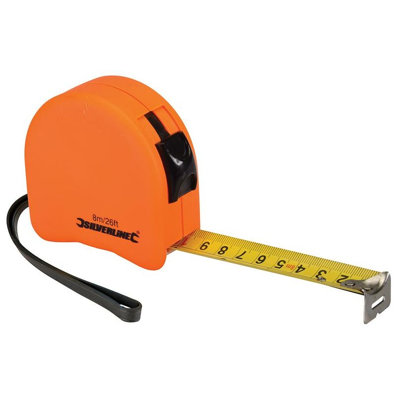 Silverline - Metro curvo ad alta visibilità 8 m / 26 ft x 25 mm