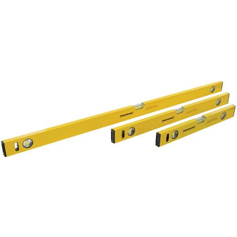 Niveaux à bulle de maçon Silverline 3 pièces