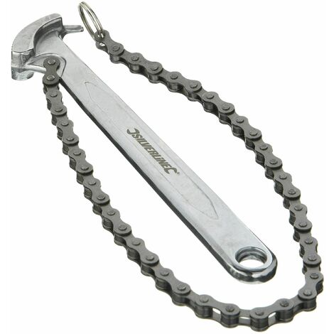 Silverline Oil Filter Chain Wrench 150mm 675121