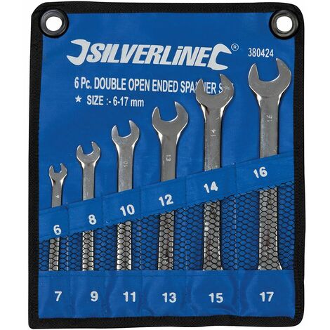 Silverline Open-Ended Spanner Set 6pce - 6 - 17mm