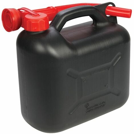 Silverline Plastic Fuel Can 5Ltr - Black