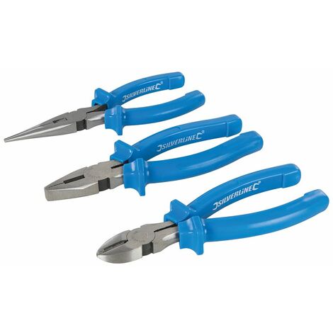 Wiha Pliers set Industrial electric Combination pliers, needle nose pliers,  diagonal cutters 3-pcs. (38637)