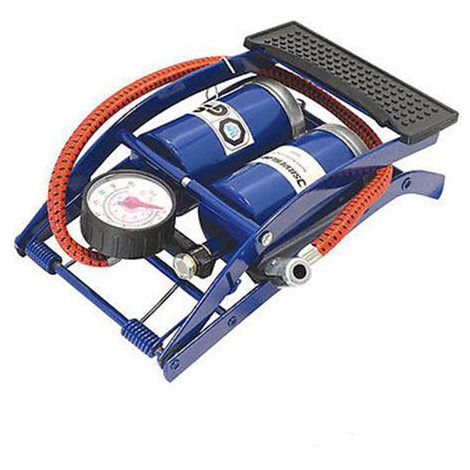 Buy Pompa Manuale Gonfiatore 10 Bar Per Gonfiare Ruote Bicicletta Auto - Foto 7