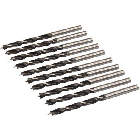 Silverline Punte con punta di centraggio e doppio taglio 5 mm 10pz