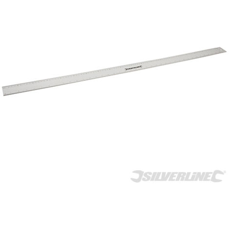 Silverline - Règle en aluminium - 1 m