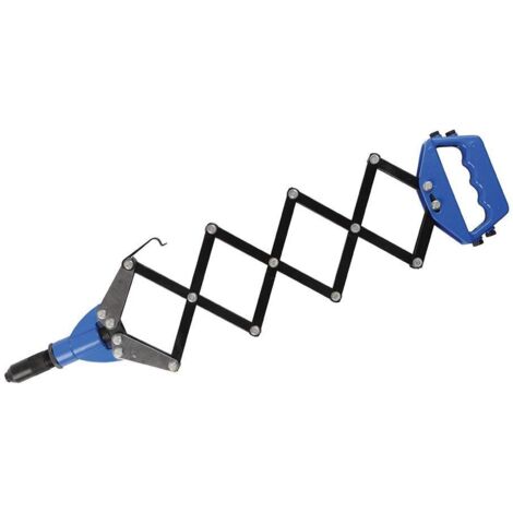 SILVERLINE RIVET GUN LONG LAZY TONG HAND RIVETER BLIND POP 3.2MM - 6.4MM 868778