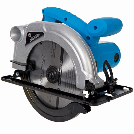 Silverline – Scie circulaire électrique 185mm 1200W – Coupe nette pour bois dur – Profondeur de coupe 63mm – Vitesse 5500 tr/min