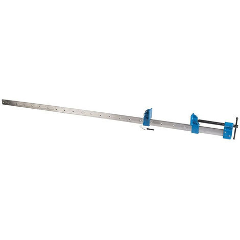 Silverline – Serre-joint dormant 1200 mm – Acier étiré dentelé – Force de serrage élevée – Sabots en fonte – Réglage rapide
