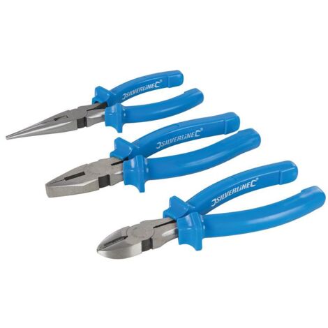 Silverline  Set di 3 pinze 160 mm