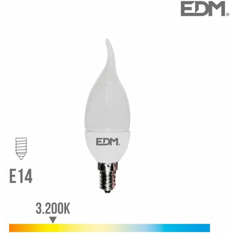 Image of EDM - Lampadina led E14 5W equivalente a 35W - Bianco Hot 3200K