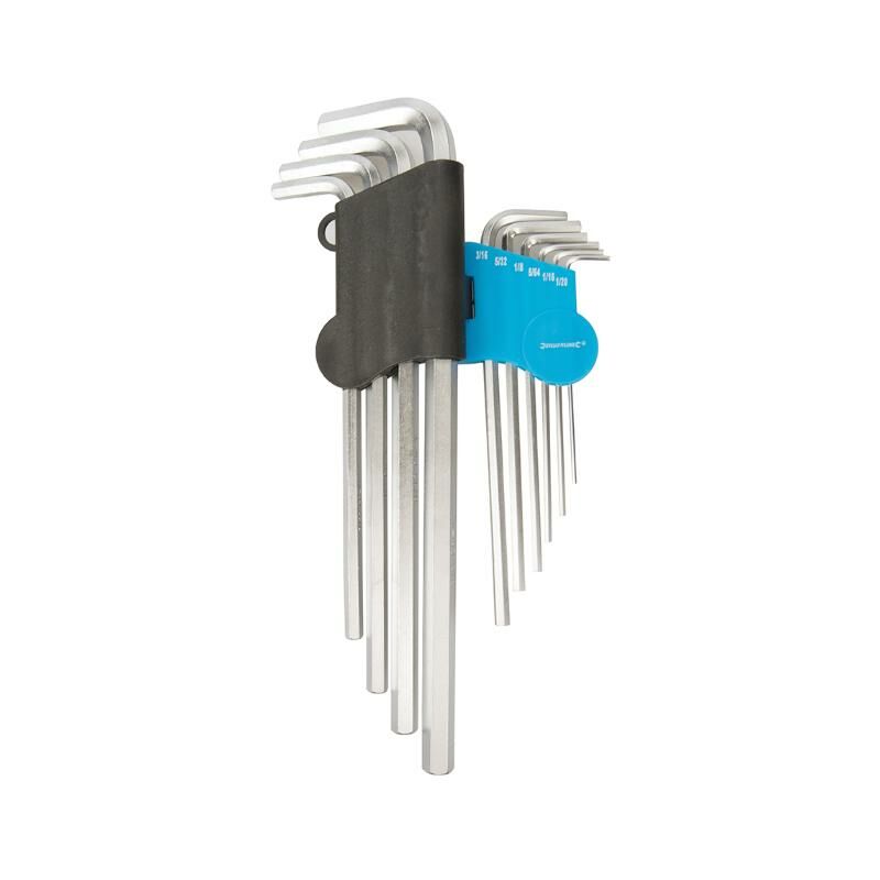 Image of Silverline - Set di chiavi a brugola imperiali Expert 10 p.zi