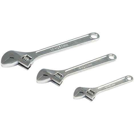 Silverline Set di chiavi regolabili 3 p.zi (150, 200 e 250 mm) (WR03)
