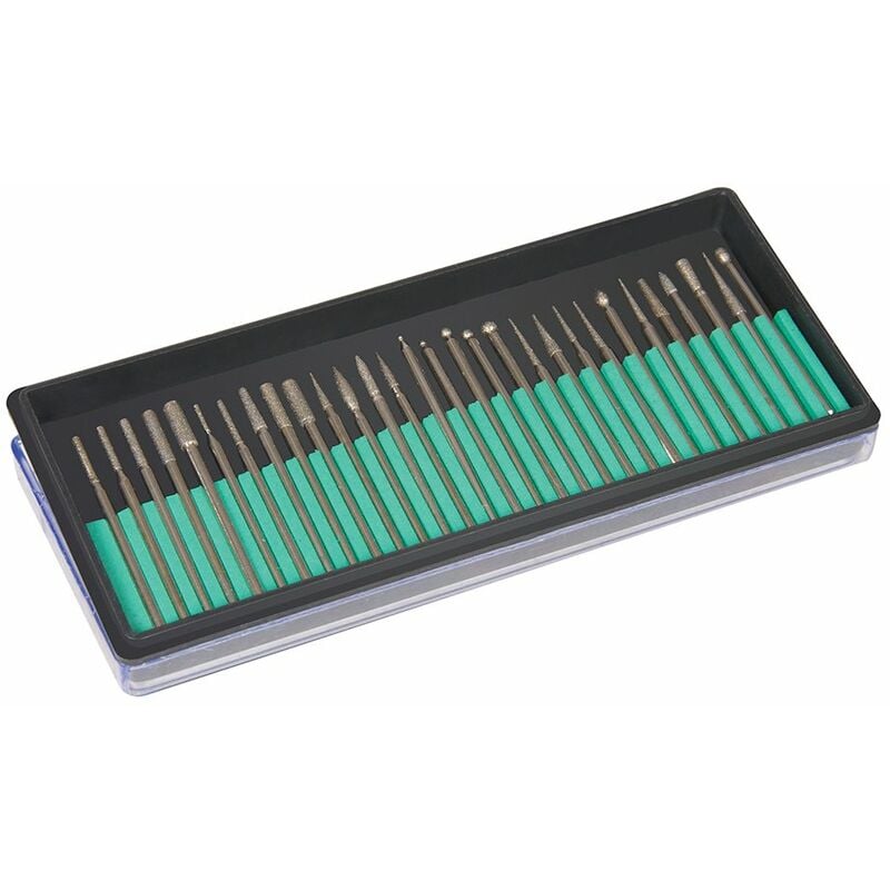 839879 Set di 30 frese diamantate sbavatura Tail