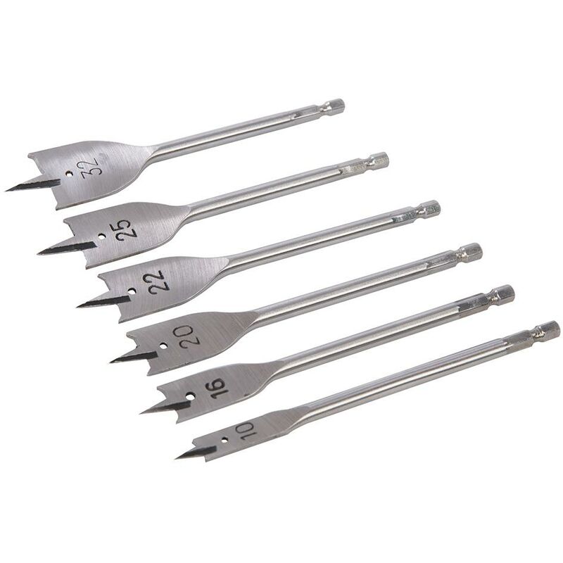 Silverline - Set di mecchie 6 p.zi 10 - 32 mm