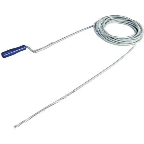 Silverline Sink Drain Cleaner Unblocker Bath Pipe Kitchen Wire 10M 656602
