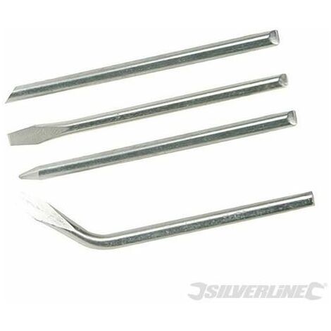 main image of "Silverline Soldering Iron Tips Set 4pce 60W 868786"