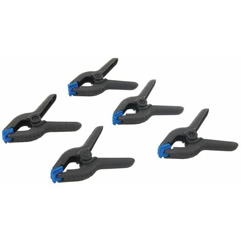 Silverline Spring Clamps 5pk - 100mm Length / 40mm Jaw