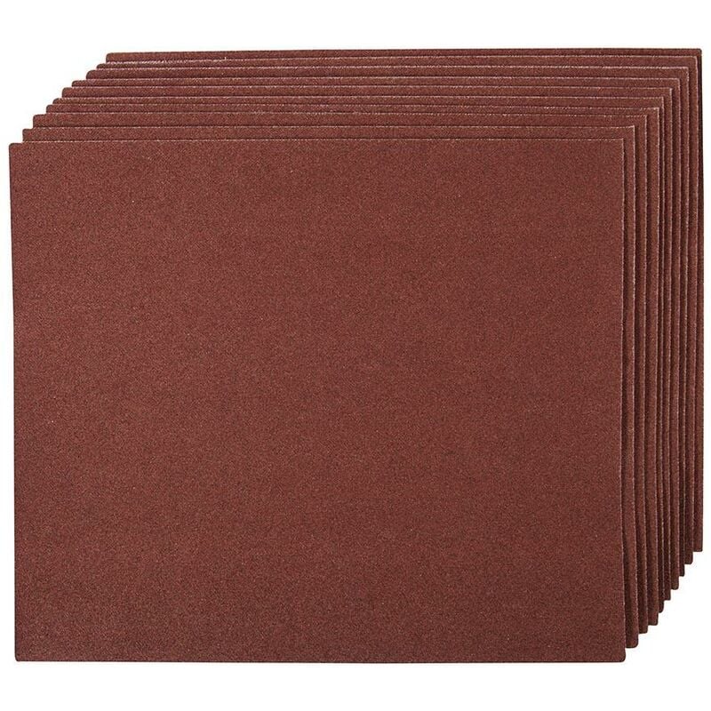 Fogli abrasivi in tela smeriglio 10 p.zi Grana 60