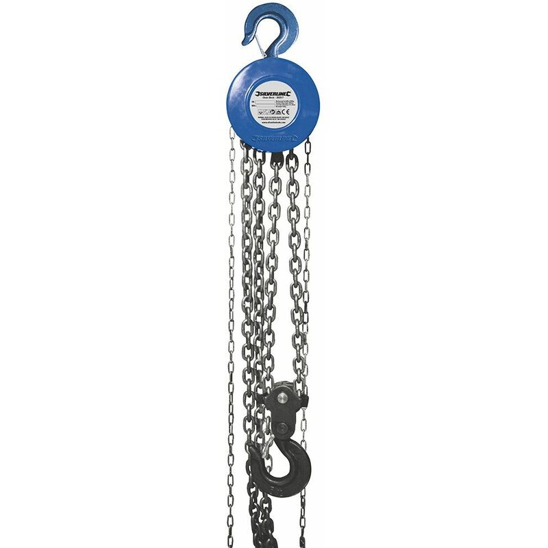 Chain Block 5000kg / 3m Lift Height 282517 - Silverline