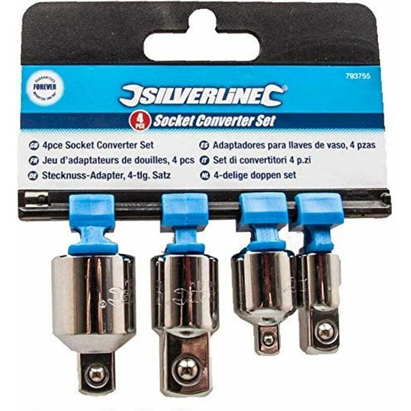 Silverline - Socket Converter Set 4pce 793755