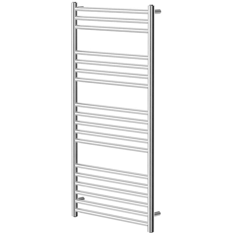 Silves Stainless Steel 1200mm x 600mm Heated Towel Rail - Wholesale Domestic