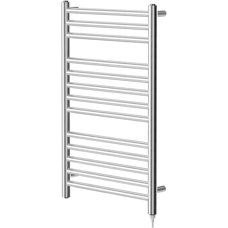 Silves Stainless Steel 800mm x 500mm Electric Heated Towel Rail - Wholesale Domestic