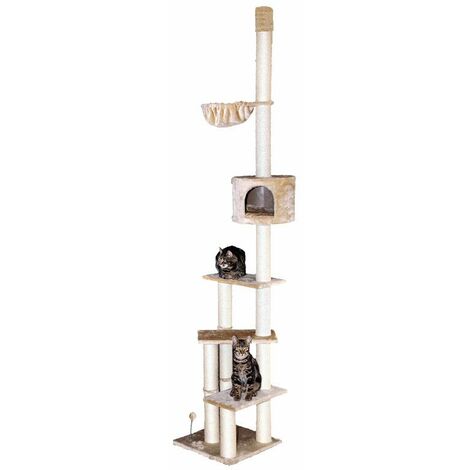 Silvio Design Katzen-Kratzbaum Kitty beige, ca. 45x45x260 cm