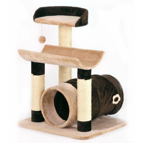 Silvio Design Katzenbaum Toy braun-beige, ca. 58x49x72 cm